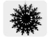 Picture of 3D Winter snowflake tissue fan