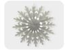 Picture of 3D Winter snowflake tissue fan