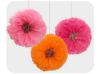 Picture of Fluffy flower set of 3pcs 40cm