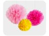 Picture of Round edge fluffy flower set of 3pcs