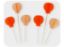 Picture of Hot balloon cake pick 15cm