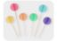 Picture of 6/S Honeycomb ball cake toppers