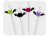 Picture of Halloween bats paper straws with honeycombs