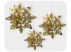 Picture of Festive Snowflake Shaped hanging decoration set of 3pcs