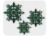 Picture of Festive Snowflake Shaped hanging decoration set of 3pcs