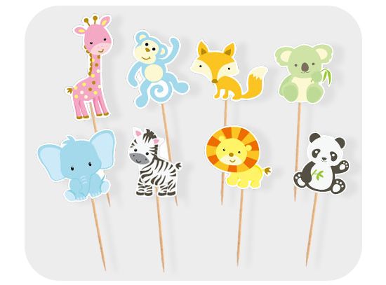 Picture of Animals cake toppers