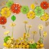 Picture of Summer Lemon Paper fan set